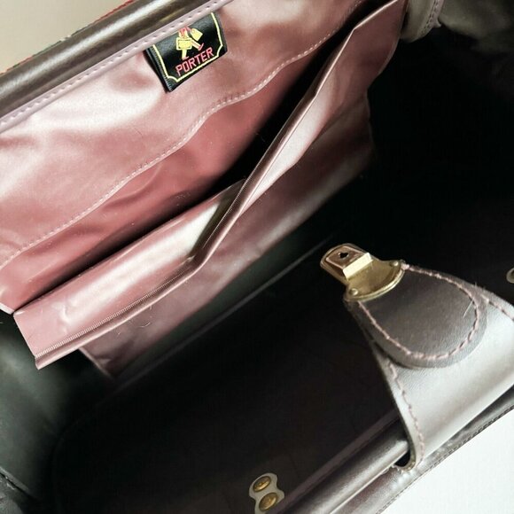 Vintage 1960s Yoshida Porter Tokyo Red Plaid Doctor's Bag - Picture 9 of 13